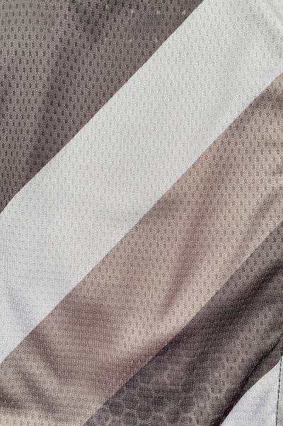 Bulk Custom Long Sleeve Cycling Shirts Order Grey Printed Zip Shirts Non-Slip Hem Racing Cycling Shirt Center SKCSCP021 side view